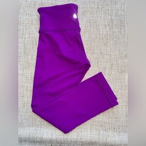 Lululemon Wonder Under High Rise Leggings Size 2 Purple